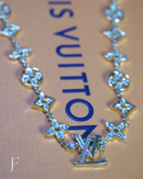 Colar LV Feminino Dourado Premium