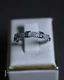 Anel, TIF, Feminino, Ródio Branco, Cravejado