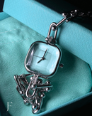 Relógio, TIF, Feminino, Dourado/Prata, Azul Tiffany