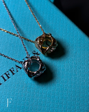 Colar, TIF, Feminino, Aço Inox, Elo Cravejado