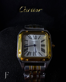 Relógio CARTIE. Feminino 3 Cores Quadrado Clássico Algarismos Romanos