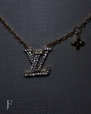 Colar LV Feminino Dourado Premium