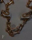 Colar, TIF, Feminino, Ródio Branco, Cruz Cravejada