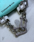 Colar, TIF, Feminino, Ródio Branco, Cruz Cravejada